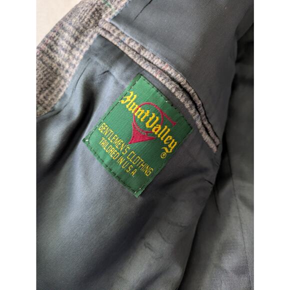 Vintage‎ Hunt Valley Wool Blazer Mens 42R Sportscoat Office Tweed Business USA - Picture 4 of 14